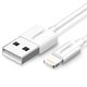 USB кабель UGREEN, USB тип-A, Lightning, 200 см, 2,4 А, белый, MFi, #6957303827305