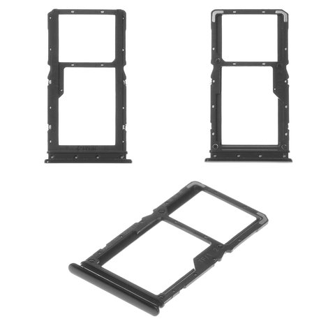 Держатель SIM карты для Xiaomi Redmi Note 7, черный, M1901F7G, M1901F7H, M1901F7I
