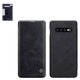 Чехол Nillkin Qin leather case для Samsung G975 Galaxy S10 Plus, черный, книжка, пластик, PU кожа, #6902048171558