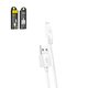 USB кабель Hoco X1, USB тип-A, Lightning, 100 см, 2 A, белый, #6957531032007