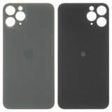 Задня панель корпуса для iPhone 11 Pro Max, сіра, не потрібно знімати скло камери, big hole, matte space gray