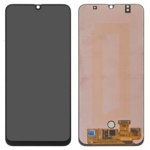 Дисплей для Samsung A505 Galaxy A50, A507 Galaxy A50s, черный, без рамки, Оригинал переклеено стекло 