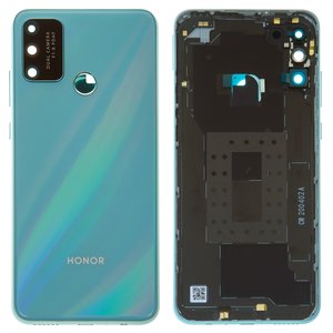 Задняя панель корпуса для Huawei Honor Play 9A, голубая, со стеклом камеры, blue water Emerald, MOA AL00 MOA TL00 MED AL20 MOA AL20