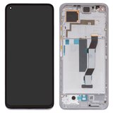 Дисплей для Xiaomi Mi 10T, Mi 10T Pro, Redmi K30s, сріблястий, з рамкою, Original (PRC), M2007J3SG, M2007J3SY, M2007J3SP, M2007J3SI, M2007J17C, M2007J3SC
