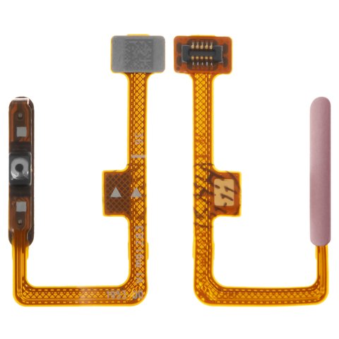 Шлейф для Xiaomi 11 Lite, 11 Lite 5G, 11 Lite 5G NE, для сканера відбитка пальця Touch ID , рожевий, M2101K9AG, peach pink