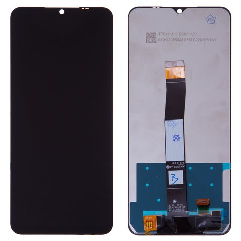 Дисплей для Xiaomi Poco C40, Redmi 10C, черный, без рамки, High Copy