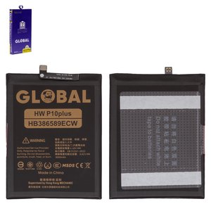 Акумулятор Mechanic HB386589ECW  HB386590ECW для Huawei P10 Plus, Li Polymer, 3,82 B, 3650 мАг