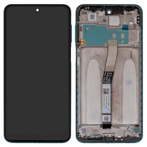 Дисплей для Xiaomi Redmi Note 9 Pro, Redmi Note 9S, зелений, з рамкою, Сopy, з широким обідком, In Cell, M2003J6B2G, M2003J6A1G