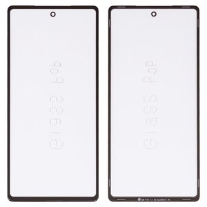 Стекло корпуса G+OCA PRO для Google Pixel 6a, с OCA пленкой, черное