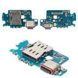 Шлейф для Samsung S931 Galaxy S25, конектора зарядки, з компонентами, Original (PRC), плата зарядки, european version