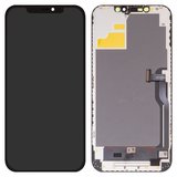 Дисплей для iPhone 12 Pro Max, черный, с рамкой, High Copy, без ошибки, (OLED), DD-OLED OEM soft, diagnosable