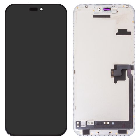 Дисплей JCID для iPhone 16 Pro Max, черный, с рамкой, High Copy, без ошибки, OLED  hard diagnosable