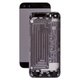 Housing compatible with iPhone 5S, (black, HC)