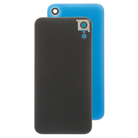Задняя панель корпуса для iPhone XR, голубая, со стеклом камеры, small hole