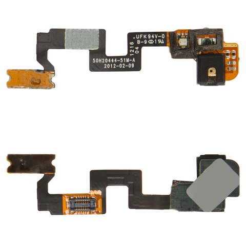 Flat Cable compatible with HTC G23, S720e One X, start button,  with proximity sensor , with components 