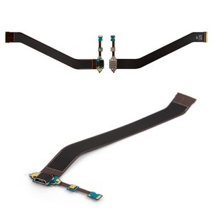 Шлейф для Samsung P5200 Galaxy Tab3, P5210 Galaxy Tab3, коннектора зарядки, с компонентами, Original PRC 