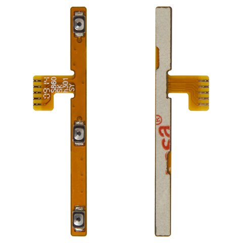 Flat Cable compatible with Lenovo S860, start button, sound button, with components 
