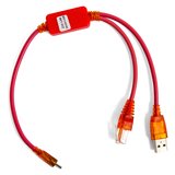 Cable UART con conectores RJ45 y USB