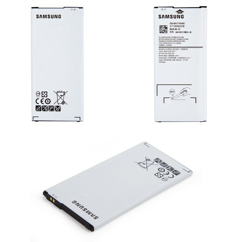 Batería EB BA710ABE puede usarse con Samsung A710 Galaxy A7 2016 , Li ion, 3.85 V, 3300 mAh, Original PRC 