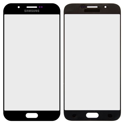 Housing Glass compatible with Samsung A800F Dual Galaxy A8, black 
