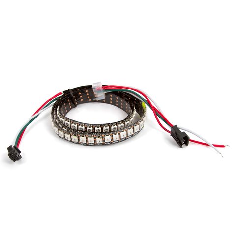 RGB LED Strip SMD5050, WS2812B with controls, IP20, 144 LEDs m, 1 m 