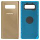 Housing Back Cover compatible with Samsung N950F Galaxy Note 8, (golden, maple gold)