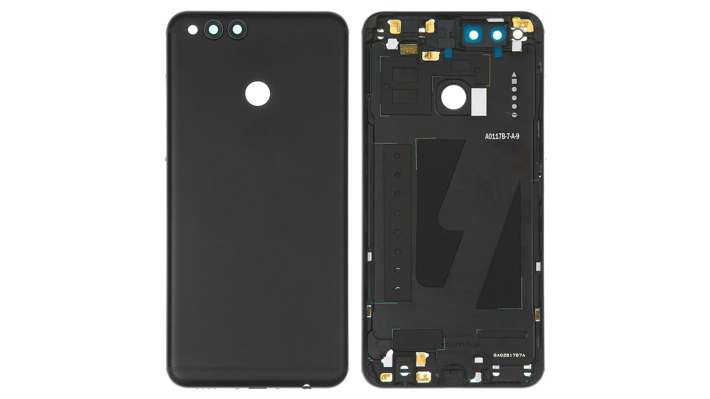 Задняя панель корпуса для Huawei Honor 7X, черная, BND-L21 dual SIM - All  Spares