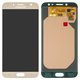 LCD compatible with Samsung J730 Galaxy J7 (2017), (golden, without frame, original (change glass) )