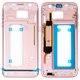 Housing Middle Part compatible with Samsung G935F Galaxy S7 EDGE, (pink)