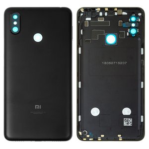 Panel trasero de carcasa puede usarse con Xiaomi Mi Max 3, negra, M1804E4A