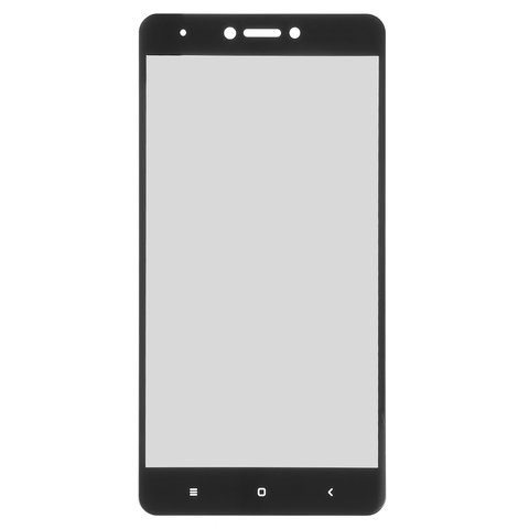 Tempered Glass Screen Protector All Spares compatible with Xiaomi Redmi Note 4X, Full Screen, compatible with case, black, This glass covers the screen completely. 
