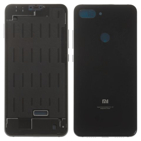 Housing compatible with Xiaomi Mi 8 Lite 6.26", Original PRC , black, M1808D2TG 