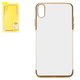 Case Baseus compatible with iPhone XS Max, (golden, transparent, silicone) #ARAPIPH65-MD0V