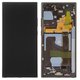 LCD compatible with Samsung N985F Galaxy Note 20 Ultra, N986B Galaxy Note 20 Ultra 5G, (black, with front camera, with frame, Original, service pack) #GH82-23511A/GH82-23622A