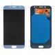 LCD compatible with Samsung J730 Galaxy J7 (2017), (blue, without logo, without frame, High Copy, (OLED))