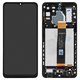 LCD compatible with Samsung A326 Galaxy A32 5G, (black, with frame, Original (PRC), SM-A326B_REV0.0)
