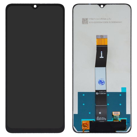 LCD compatible with Xiaomi Poco C55, Redmi 11A, Redmi 12C, black, without frame, High Copy 