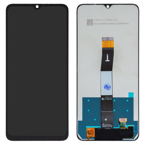 Pantalla LCD puede usarse con Xiaomi Poco C55, Redmi 11A, Redmi 12C, negro, sin marco, High Copy