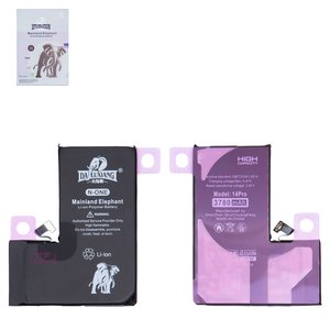 Battery Da Luxiang compatible with Apple iPhone 14 Pro, Li ion, 3.87 V, 3780 mAh, High Capacity, original IC 