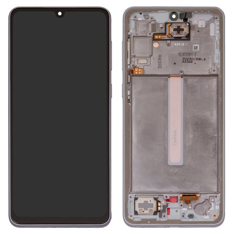 Pantalla LCD puede usarse con Samsung A336 Galaxy A33 5G, blanco, con marco, Original PRC 