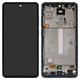 LCD compatible with Samsung A525 Galaxy A52, A526 Galaxy A52 5G, (dark blue, with frame, Original (PRC))