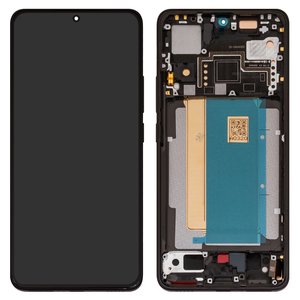 Pantalla LCD puede usarse con Xiaomi Poco F6 Pro, negro, con marco, Original PRC , 23113RKC6G