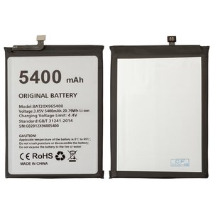 Battery BAT20X965400 compatible with Doogee X96, X96 Pro, Li ion, 3.85 V, 5400 mAh, Original PRC  
