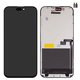 Pantalla LCD puede usarse con iPhone 16 Pro Max, negro, con marco, AAA, (TFT), ZY, LTPS FHD