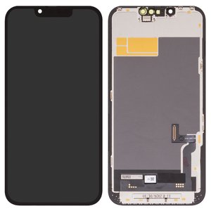 Pantalla LCD Wextom puede usarse con iPhone 13, negro, con marco, HC, sin error, OLED  soft, diagnosable