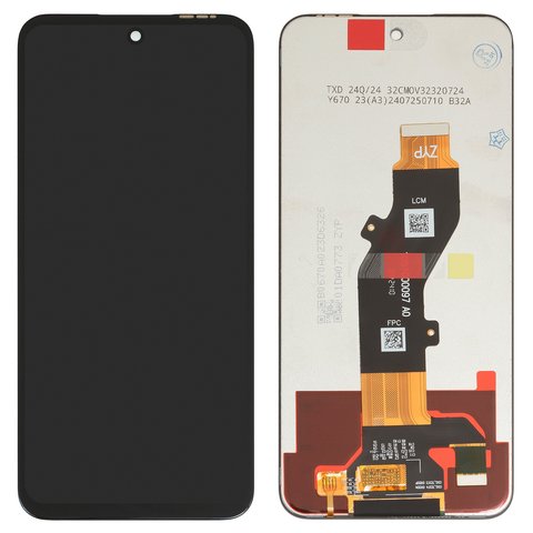 LCD compatible with Tecno Pop 9 4G, Spark Go 2025 , Spark Go 1 KL4 , black, without frame, Original PRC , TXDI670QBAPX 23 
