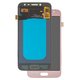 LCD compatible with Samsung J250 Galaxy J2 (2018), J250 Galaxy J2 Pro (2018), (pink, without frame, High Copy, (OLED))