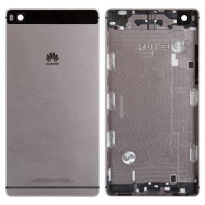 Elektronisch gelei gas Housing Back Cover compatible with Huawei P8 (GRA L09), (black) - GsmServer