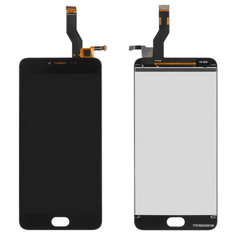 LCD compatible with Meizu M3 Note, black, without frame, 30 pin, L681H firmware version flyme 6.2.0.0G  