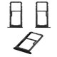 SIM Card Holder compatible with Huawei Nova Lite (2017), P9 Lite mini, Y6 Pro (2017), (black)